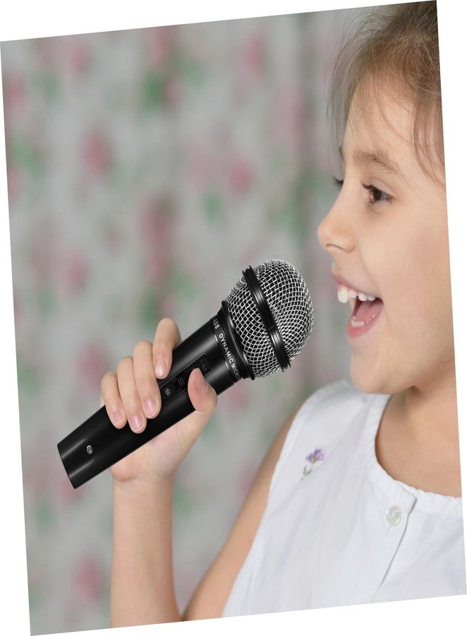 TOPPERFUN Fake Microphone, Plastic Pretend Microphone Toy, Fake Mic Props Prop, Simulate Speech Practice, Halloween Christmas Karaoke Toy for Costume Pretend Games - Image 5